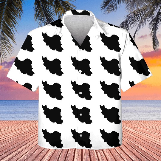 Iran map silhouette Kids Hawaiians