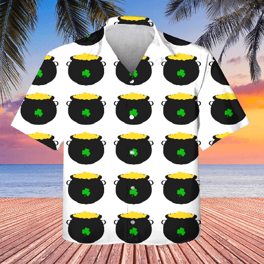 Pot of Gold St Patricks Day Kids Hawaiians