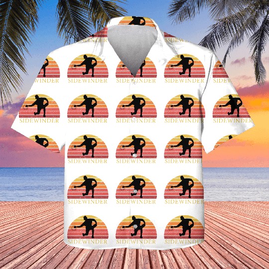 Sidewinder Sidearm Baseball Pitcher Retro Vintage Kids Hawaiians