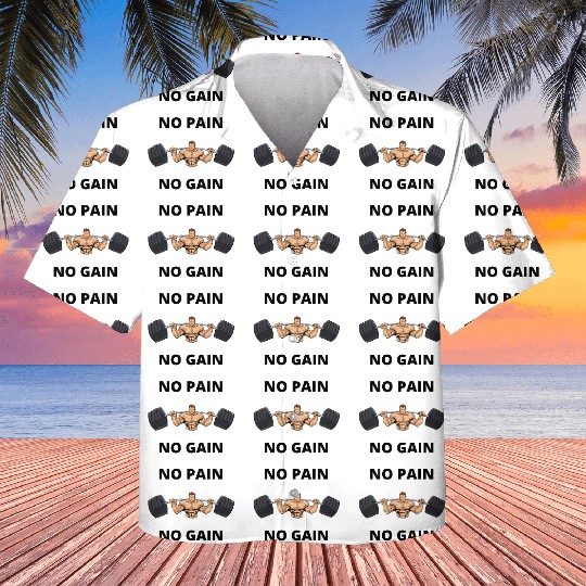 No Pain No Gain - funny gym Kids Hawaiians