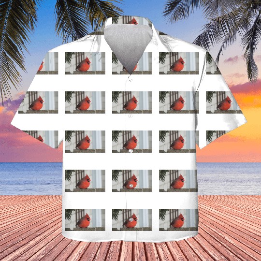 Brilliant Cardinal Bird 2 Kids Hawaiians