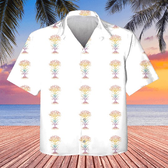 DNA Tree of Life Genetics Colorful Science Kids Hawaiians