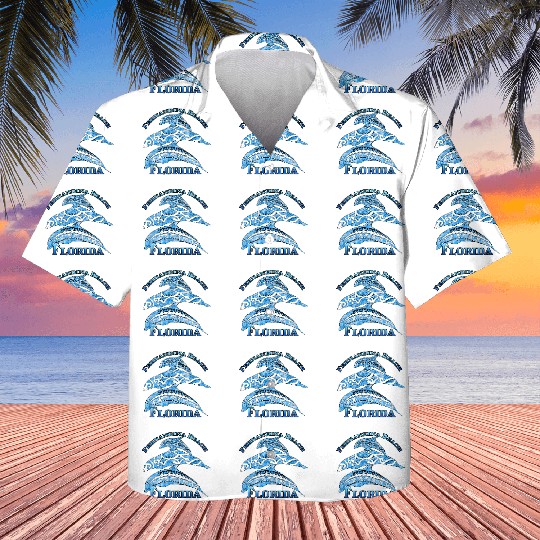 Fernandina Beach Florida Vacation Tribal Dolphins Kids Hawaiians