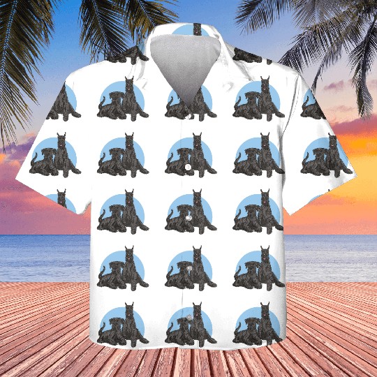 Schnauzer Dog Kids Hawaiians