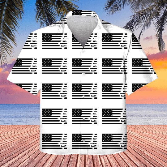 American Flag with bullet Kids Hawaiians