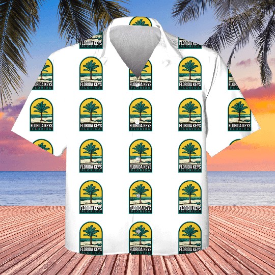 Florida Keys Vintage Beach Kids Hawaiians