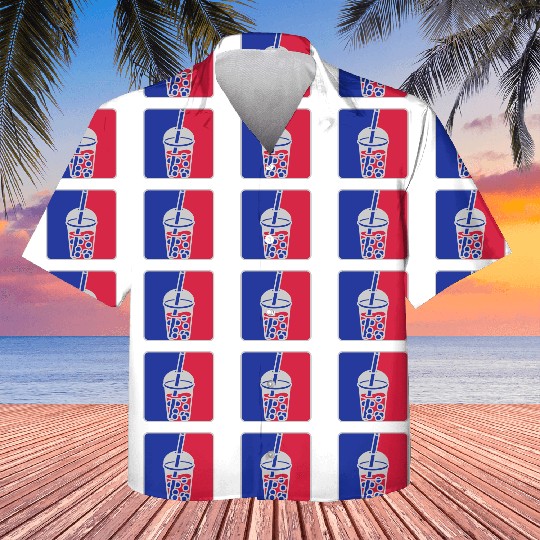 Red blue bubble tea Kids Hawaiians