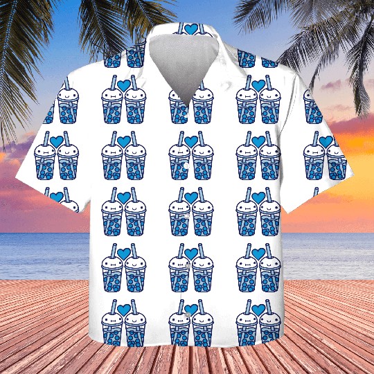 Team bubble tea faces Kids Hawaiians