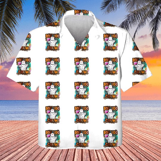 Halloween Boo Boo Crew Tie Dye Kids Hawaiians