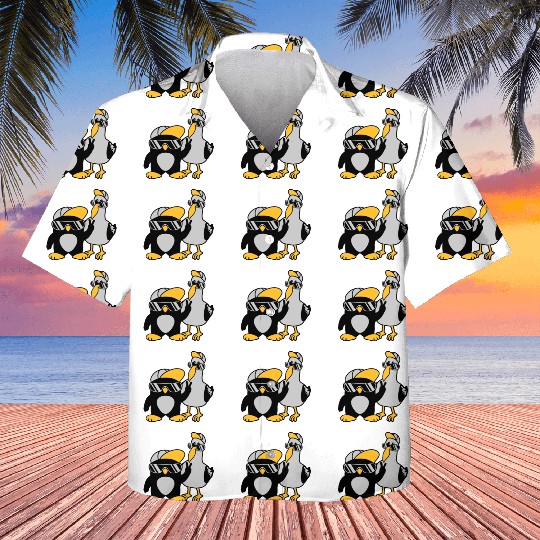 Seagull penguin 2 friends Kids Hawaiians