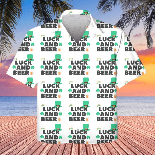 St. Patrick's Day Luck and Beer Kids Hawaiians