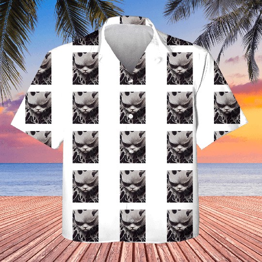 Angry Cat Kids Hawaiians