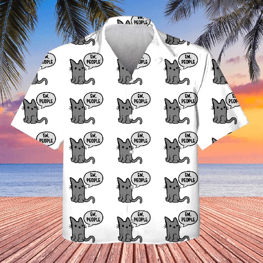 comic cat ew people Kids Hawaiians