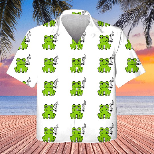 Stoned Weed Joint Frog Kids Hawaiians