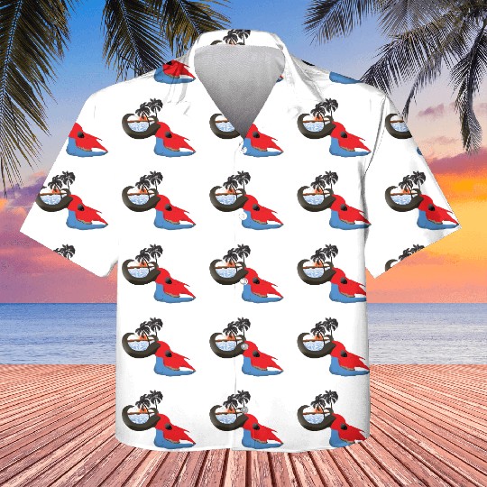 buffalo skull colorful Kids Hawaiians