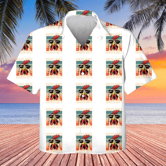 Chicken Meme Design Guess What Chicken Butt Kids Hawaiians