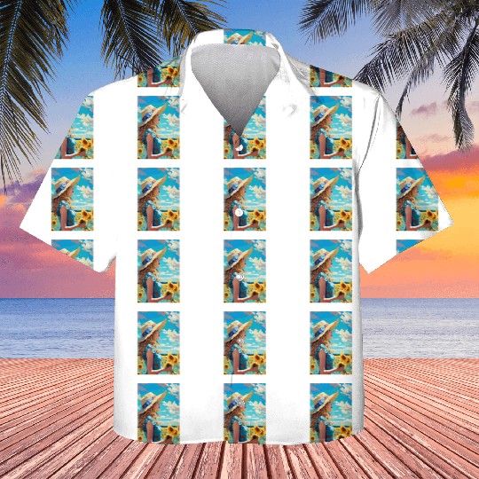 Sunflower girl summer Kids Hawaiians