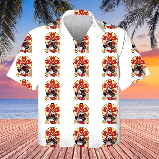 Samurai Cat Kids Hawaiians