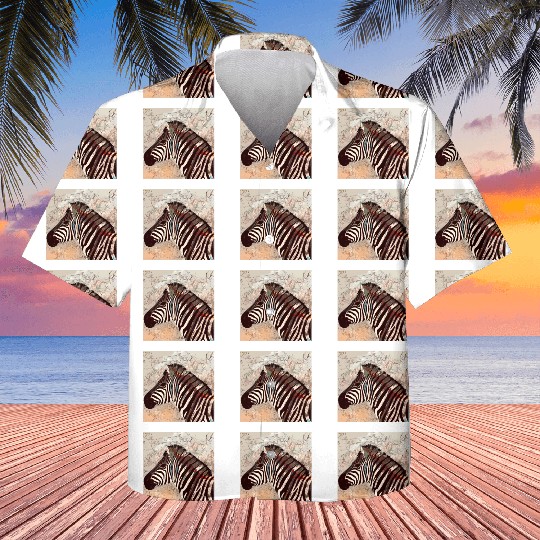 Zebra with neon colors Kids Hawaiians