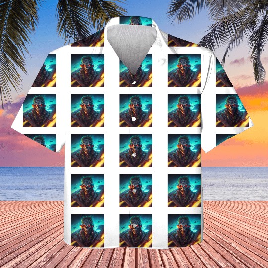 ZOMBIE IRON MAIDEN (version 13) Kids Hawaiians