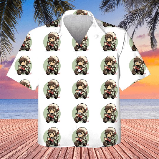 Motorcycle Boy Kids Hawaiians