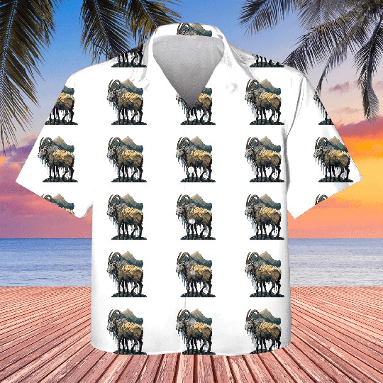 a mountain goat lives in the mountains Kids Hawaiians