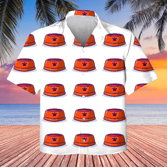 pet bowl cartoon icon illustration Kids Hawaiians