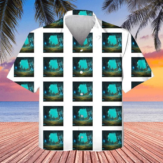 Bioluminescent Underground Landscapes Kids Hawaiians