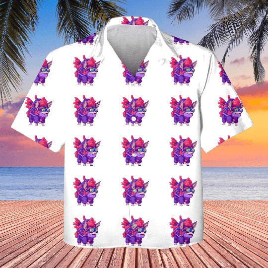 Neon Llama Kids Hawaiians