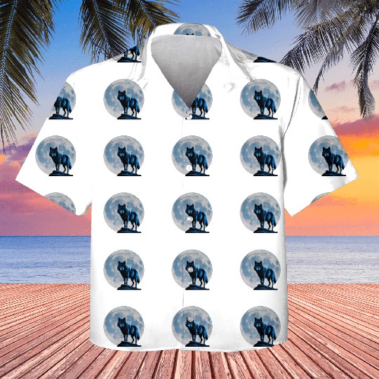 Wolf howling at the moon graphic Kids Hawaiians