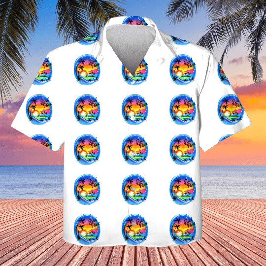 Beach Please Airbrush Colorful Kids Hawaiians