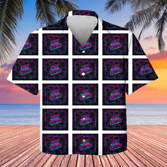 just gaming - neon 3D Kids Hawaiians