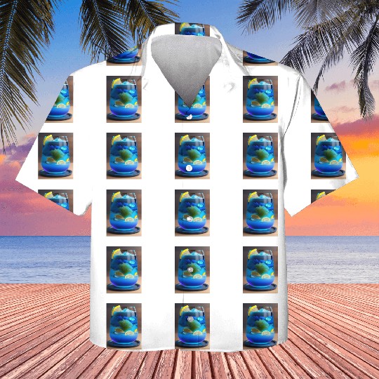 Electric Blue Lemonade Kids Hawaiians