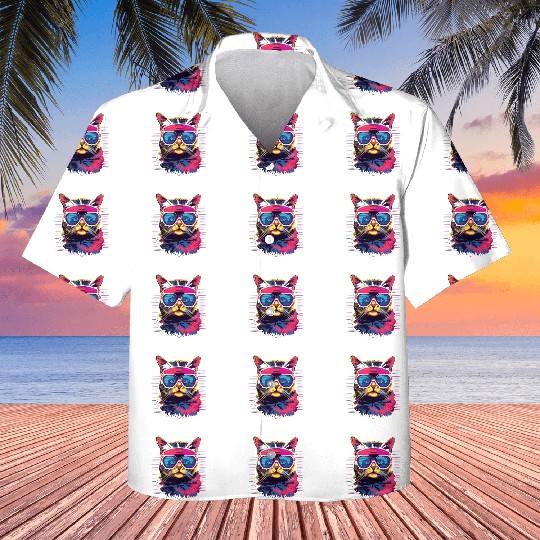 80s Cat Style Kids Hawaiians