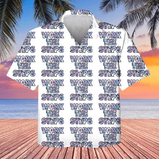 Work the Steps paisley Kids Hawaiians