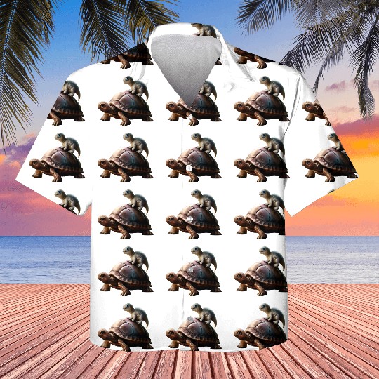 dinosaur on turtle Kids Hawaiians