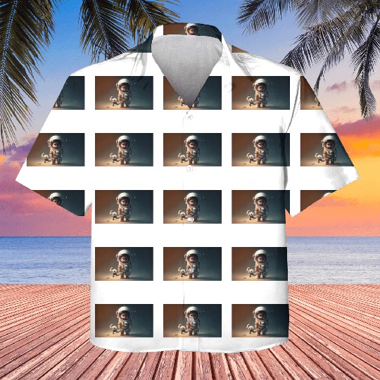 Cosmic Steps: The Baby Astronaut's Journey Kids Hawaiians