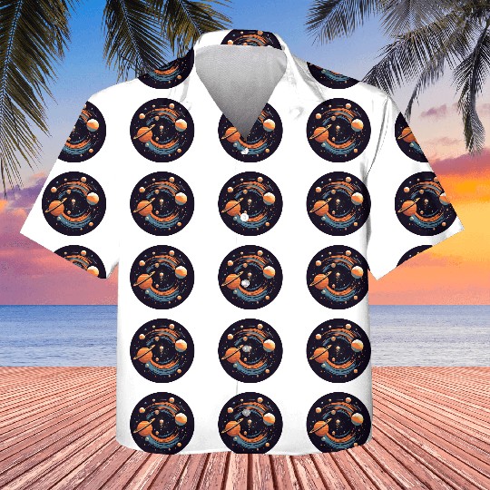 Universe Solar System Planets Kids Hawaiians