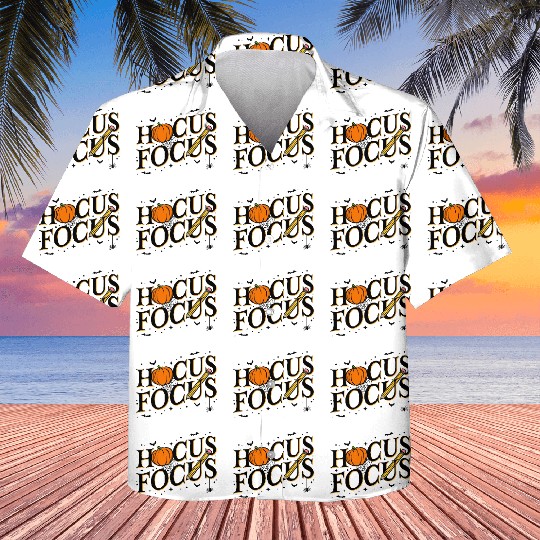 Funny Hocus Focus Teacher Appreciation Halloween Kids Hawaiians