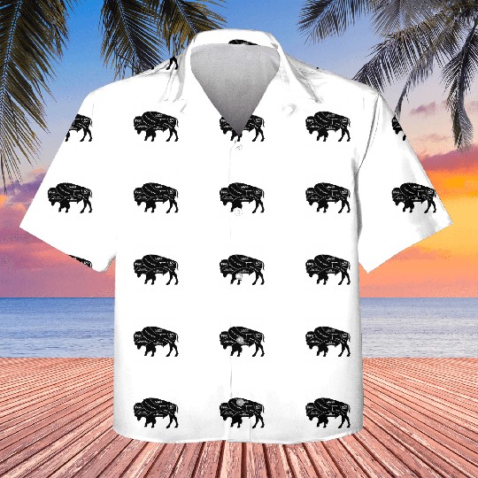 Buffalo Wildlife Petting Chart For Bison Kids Hawaiians