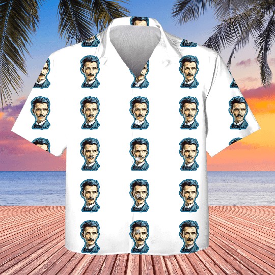 Nikola Tesla Physics Nerd Geek Kids Hawaiians