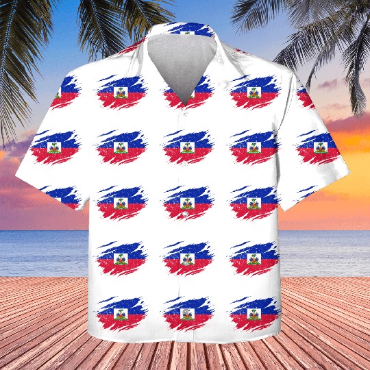 Haitian Flag Haiti Pride Roots Kids Hawaiians