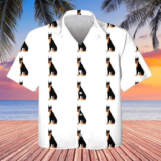 Doberman dog Kids Hawaiians