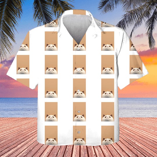 Cranky Whiskers - Adorable Grumpy Cat Kids Hawaiians