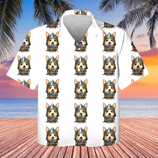 Knight Corgi Kids Hawaiians