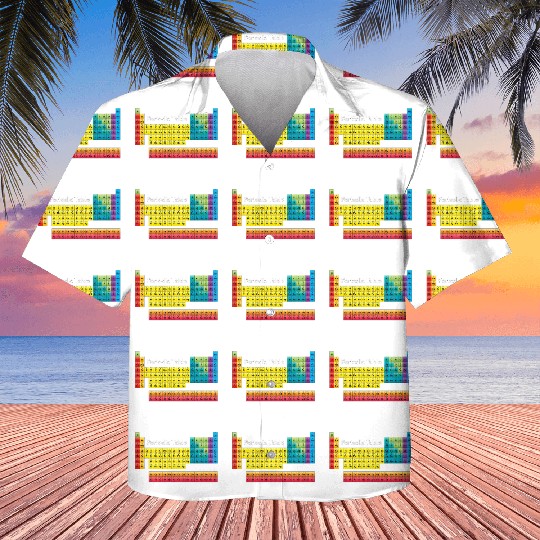 Color Periodic Table Of Elements Kids Hawaiians