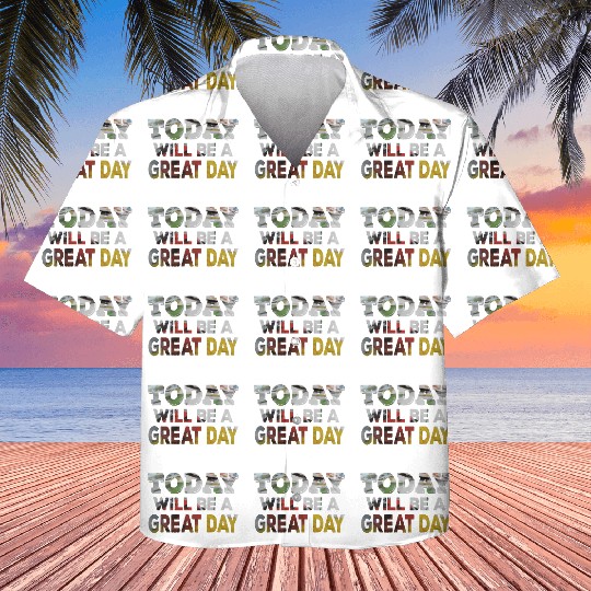 Today Will Be A Great Day Ladybug Inspirational Kids Hawaiians