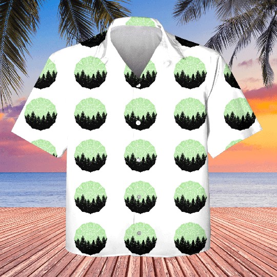 Green Forest Mandala Pacific Northwest Kids Hawaiians