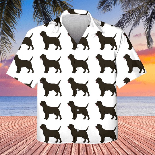 Chocolate Labrador Gift For Dog Lover Kids Hawaiians