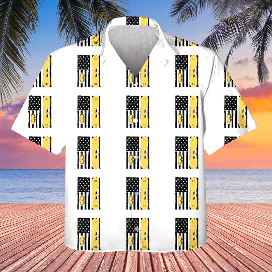 Vintage Snowboarding Us Flag Kids Hawaiians